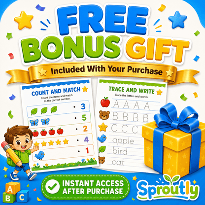 500,000+ Kids Educational Bundle PLR MRR, Printable Worksheets, Coloring Pages, Games, Preschool Learning Activities - sproutly